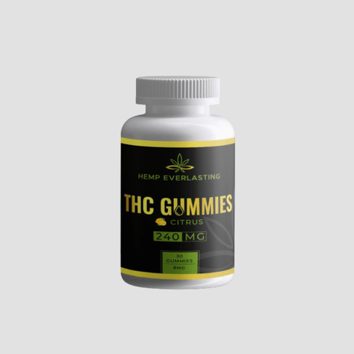 THC Gummies - Delta-9 - 240mg - Citrus - Hempeverlasting